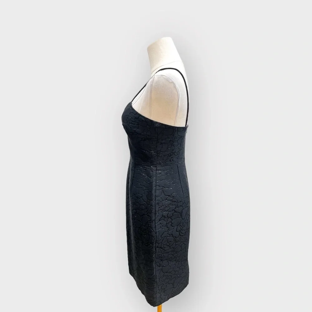 J.CREW Black Jacquard Silk Blend Cocktail Dress (Sz 00)